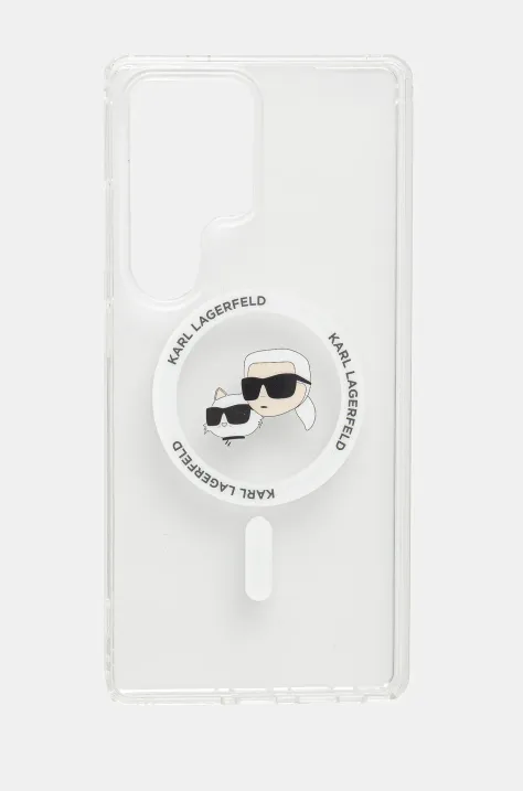 Obal na telefon Karl Lagerfeld Samsung Galaxy S25 Ultra bílá barva, KLHMS25LHLSKCH