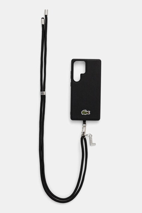 Obal na telefon Lacoste Samsung Galaxy S25 Ultra černá barva, LCHMBCS25LPVCK