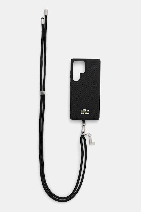Puzdro na mobil Lacoste Samsung Galaxy S25 Ultra čierna farba, LCHMBCS25LPVCK