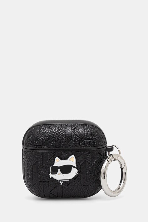 Θήκη για airpods Karl Lagerfeld AirPods 4 χρώμα: μαύρο, KLA4PGCHPK