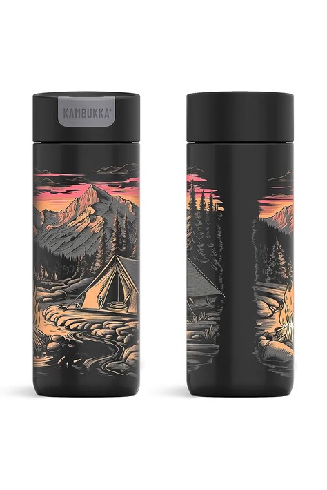 Termo lonček Kambukka Olympus 500ml Adventure črna barva, 11-OLYADVENTURE