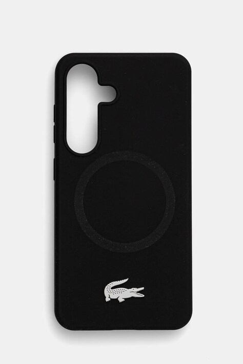 Obal na telefon Lacoste Samsung Galaxy S25 černá barva, LCHMS25SSMAK