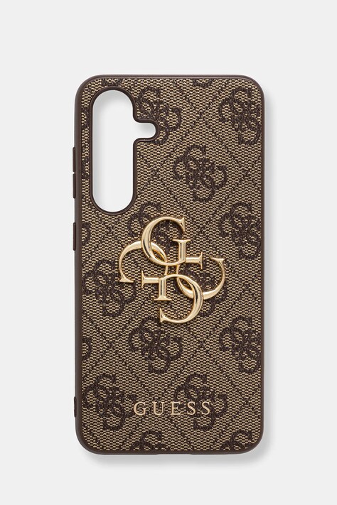 Obal na telefon Guess Samsung Galaxy S24 S921 hnědá barva, GUHCS24S4GMGBR