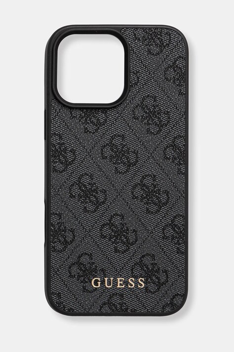 Guess etui na telefon iPhone 16 Pro Max kolor czarny GUHCP16XG4GFGR