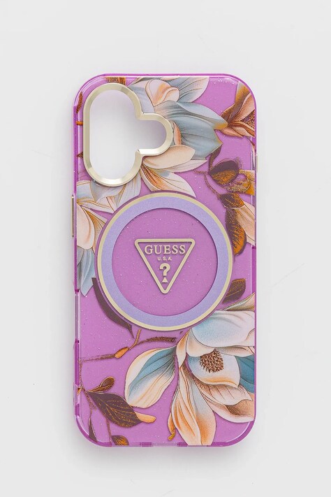 Чохол на телефон Guess iPhone 16 колір фіолетовий GUHMP16SHFLPEDU