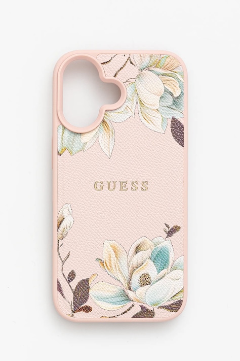 Кейс за телефон Guess iPhone 16 в розово GUHMP16SPGNMPLMP