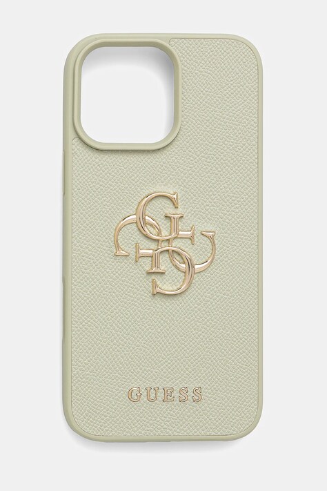 Obal na telefon Guess iPhone 16 Pro Max zelená barva, GUHCP16XPGT4MBN