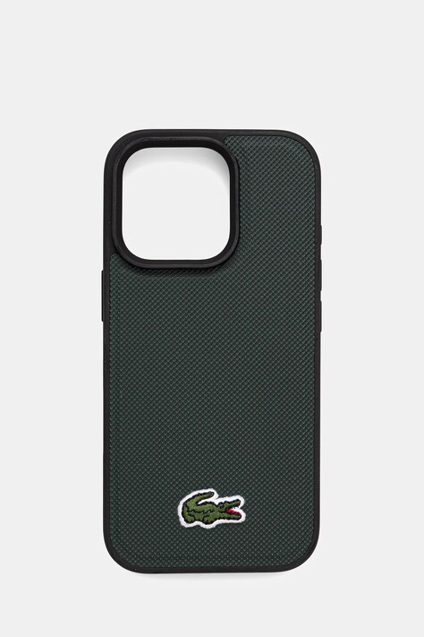 Lacoste etui na telefon iPhone 16 Pro kolor zielony LCHMP16LPVCE