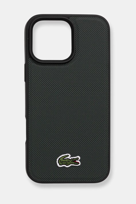 Obal na telefon Lacoste iPhone 16 Pro Max zelená barva, LCHMP16XPVCE