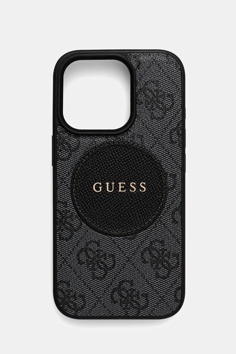 Guess carcasă de telefon iPhone 16 Pro culoarea negru, GUHMP16LP4PGRSGK
