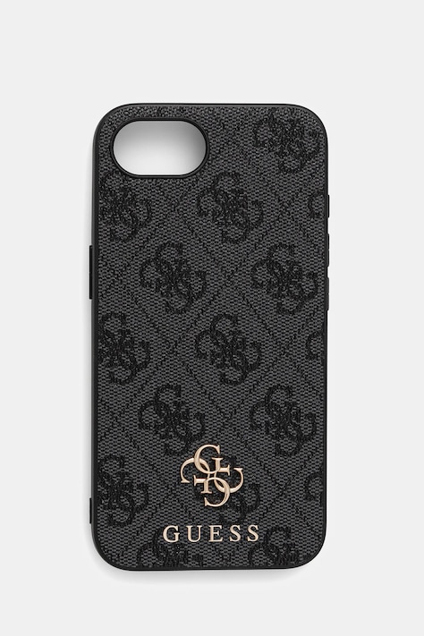 Obal na telefon Guess iPhone 16e černá barva, GUHMPSE4P4SM4MK
