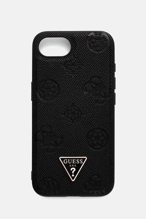 Guess carcasă de telefon iPhone 16e culoarea negru, GUHMPSE4PGBTMK