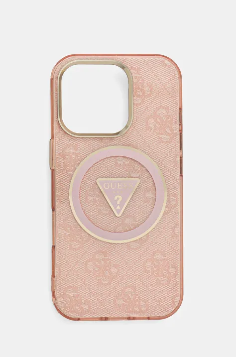 Чехол на телефон Guess iPhone 16 Pro цвет розовый GUHMP16LHG4PRTGP
