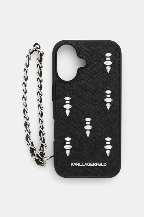 Чохол на телефон Karl Lagerfeld iPhone 16 колір чорний KLHCP16SPSADJSK