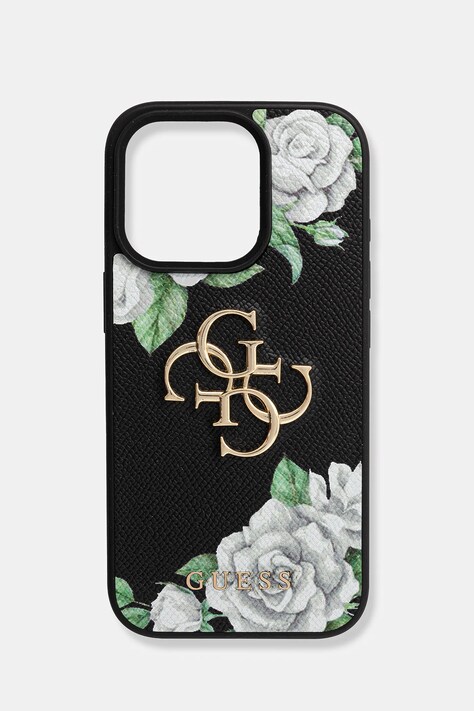 Guess husă pentru telefon iPhone 16 Pro culoarea negru, GUHCP16LPGROP4MK