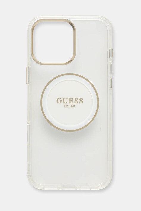 Guess telefon tok iPhone 16 Pro Max átlátszó, GUHMP16XHTDRCEDH