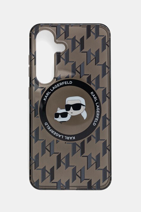 Obal na telefon Karl Lagerfeld Samsung Galaxy S25 černá barva, KLHMS25SHMCKMHK