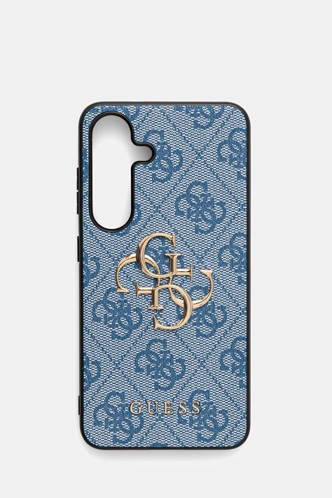 Guess etui na telefon Samsung Galaxy S25 kolor niebieski GUHCS25S4GMGBL