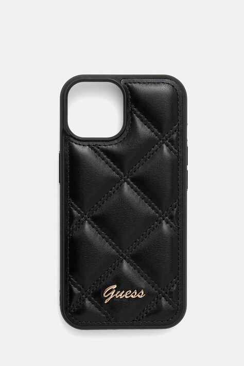 Guess etui na telefon iPhone 15 / 14 / 13 6.1" kolor czarny GUHCP15SPSQSQSK