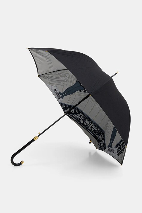 Moschino parasol kolor niebieski 9004