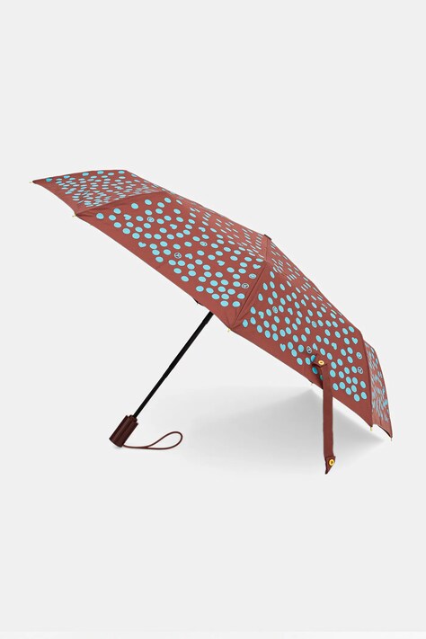 Moschino parasol kolor brązowy 8939