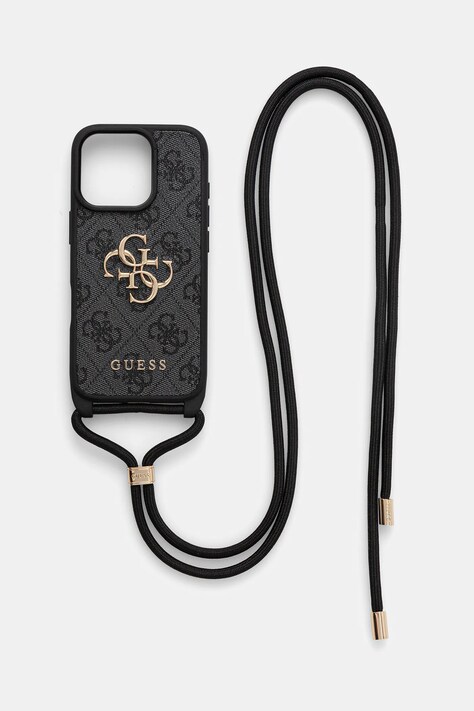 Puzdro na mobil Guess iPhone 16 Pro čierna farba, GUHCP16LP4GMGCRK