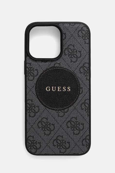 Obal na telefon Guess iPhone 16 Pro Max černá barva, GUHMP16XP4PGRSGK