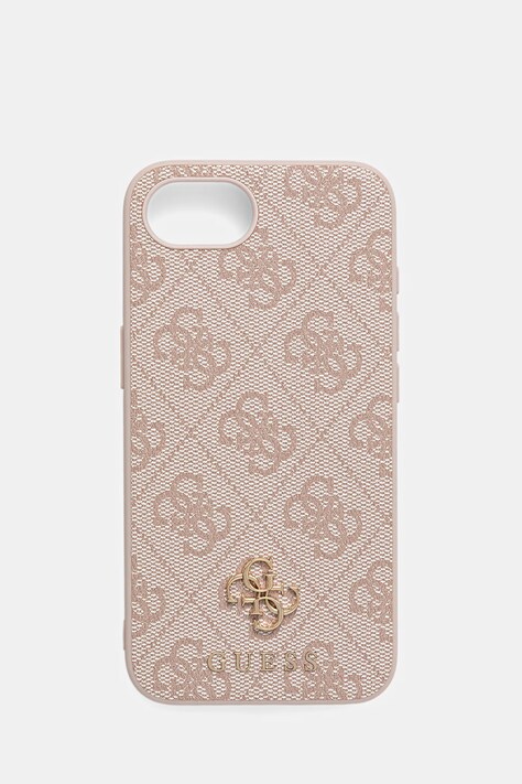 Guess husă pentru telefon iPhone 16e culoarea roz, GUHMPSE4P4SM4MP