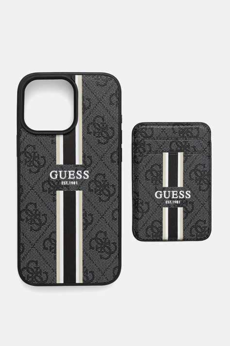 Guess etui na telefon iPhone 16 Pro Max kolor czarny GUBPHCP16XP4RPSK