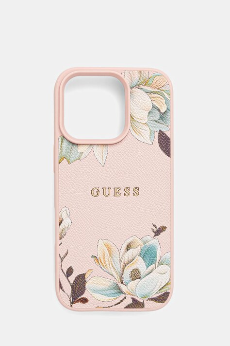 Θήκη κινητού Guess iPhone 16 Pro χρώμα: ροζ, GUHMP16LPGNMPLMP