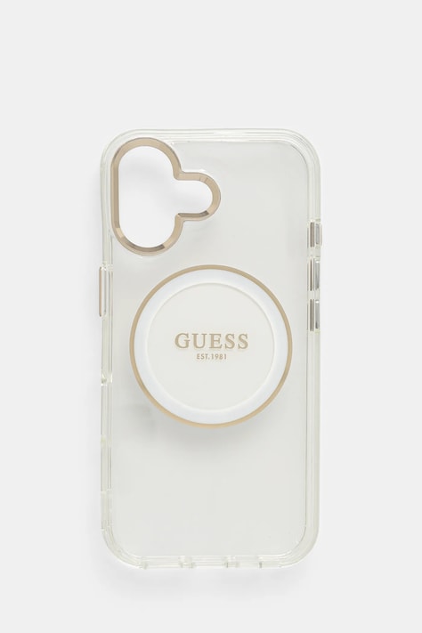 Чехол на телефон Guess iPhone 16 цвет белый GUHMP16SHTDRCEDH