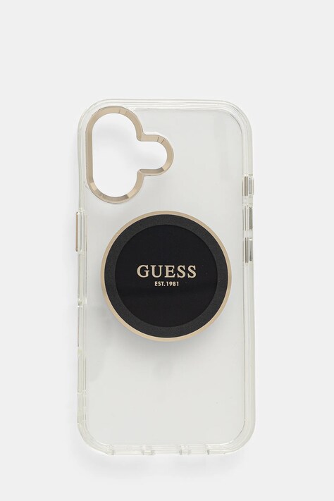Guess etui na telefon iPhone 16 kolor czarny GUHMP16SHTDRCEDK
