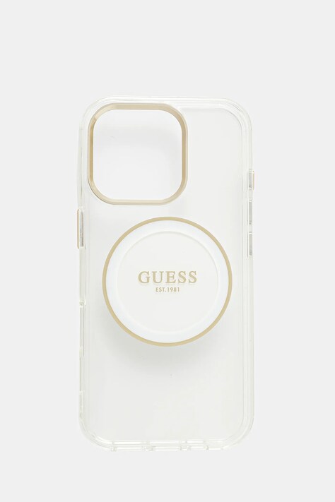 Guess etui na telefon iPhone 16 Pro kolor biały GUHMP16LHTDRCEDH
