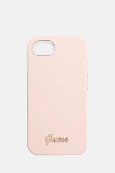 Obal na telefon Guess iPhone 16e růžová barva, GUHMPSE4SMBSLP