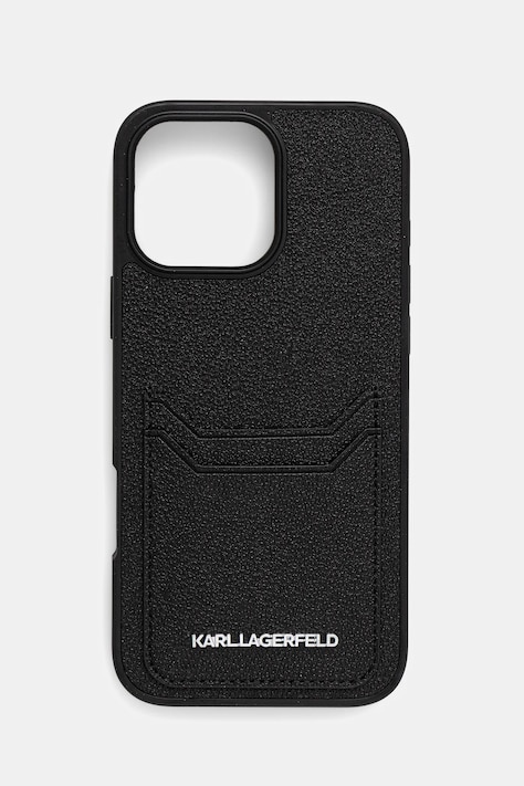 Karl Lagerfeld etui na telefon iPhone 16 Pro Max kolor czarny KLHCP16XPKHPORPK