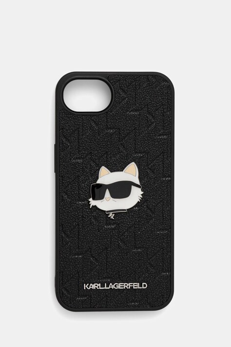 Karl Lagerfeld etui na telefon iPhone 16e kolor czarny KLHCPSE4PGKLCHPK