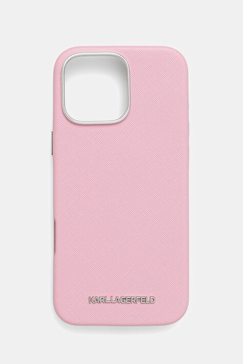 Karl Lagerfeld etui na telefon iPhone 16 Pro Max kolor różowy KLHMP16XPSAFWMCP
