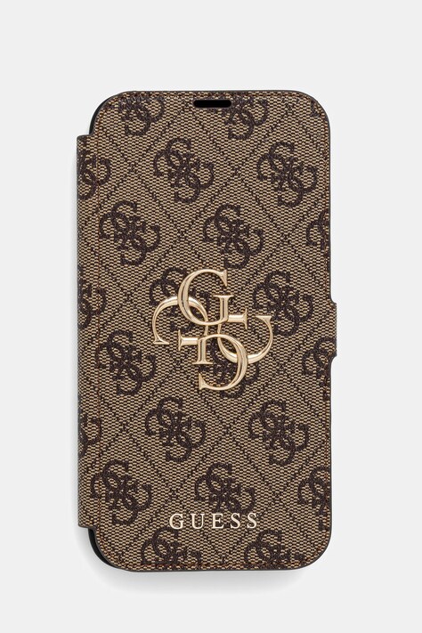 Guess etui na telefon iPhone 15 Pro Max 6.7" kolor brązowy GUBKP15X4GMGBR