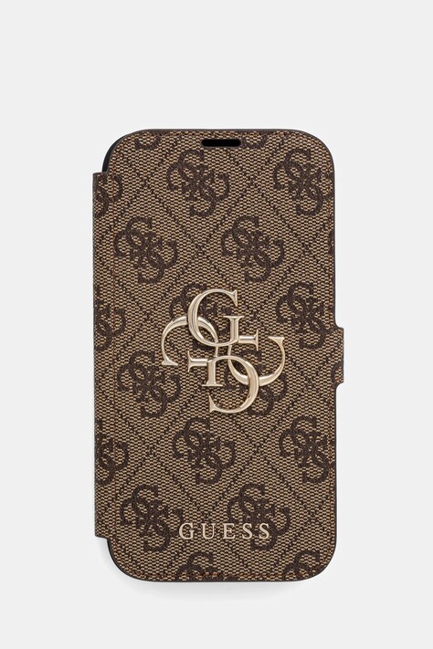 Guess husă pentru telefon iPhone 16 6.1" culoarea maro, GUBKP16S4GMGBR