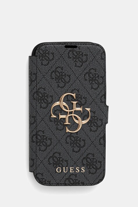 Guess etui na telefon iPhone 16 6.1" kolor czarny GUBKP16S4GMGGR