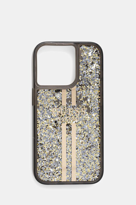 Guess etui na telefon iPhone 15 Pro 6.1" kolor czarny GUHCP15LLFCSEGK