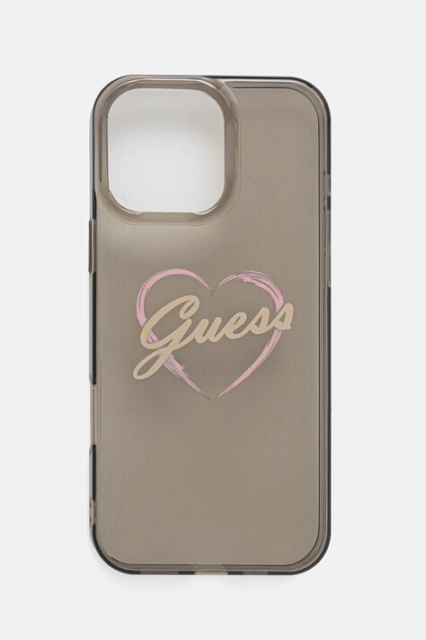 Guess etui na telefon iPhone 16 Pro Max 6.9" kolor transparentny GUHCP16XHCHGSPK