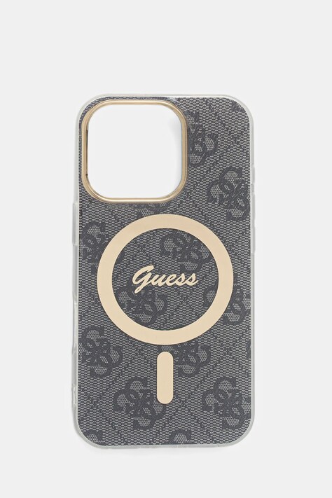 Guess etui na telefon iPhone 16 Pro 6.3" kolor granatowy GUHMP16LH4STK