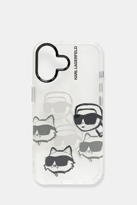 Karl Lagerfeld etui na telefon iPhone 16 kolor transparentny KLHCP16SHMCHKCT