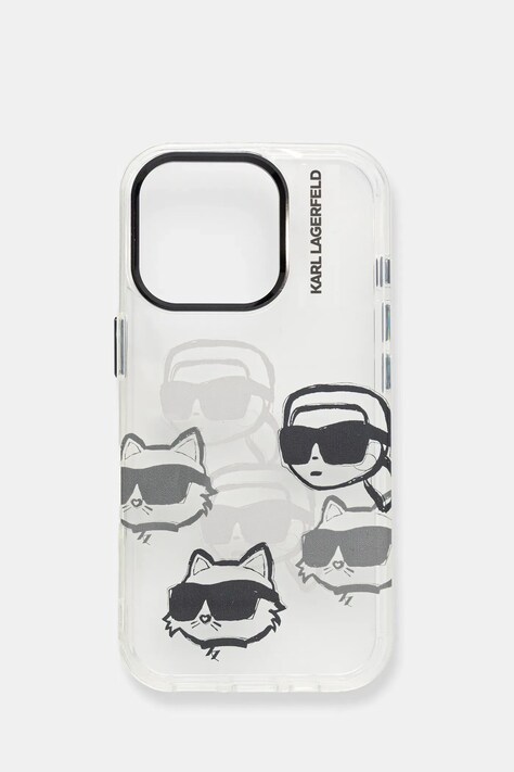 Чохол на телефон Karl Lagerfeld iPhone 16 Pro колір прозорий KLHCP16LHMCHKCT