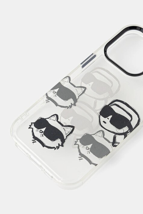 Karl Lagerfeld etui na telefon iPhone 16 Pro kolor transparentny KLHCP16LHMCHKCT