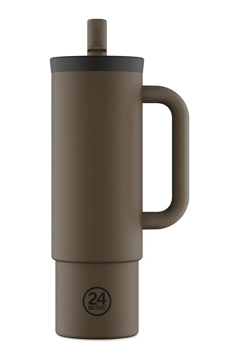 24bottles kubek termiczny Straw 800ml Mocha kolor brązowy Straw.800.Mocha