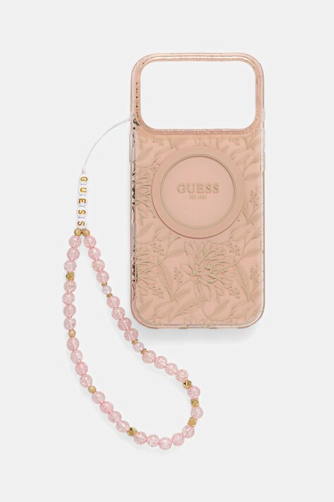 Guess etui na telefon iPhone 17 Pro Max kolor różowy GUHMP17XHCPOFPP