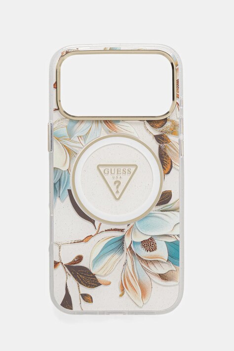 Guess etui na telefon iPhone 17 Pro Max kolor biały GUHMP17XHFLPEDH