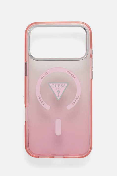 Кейс за телефон Guess iPhone 17 Pro Max в розово GUHMP17XHGTMLCGP